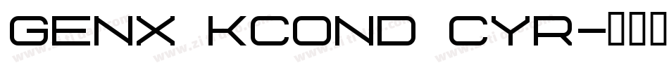 Genx KCond Cyr字体转换